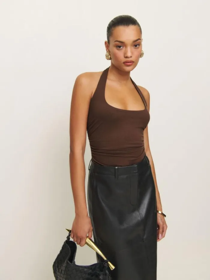 Clothing The Reformation Molly Knit Top Cafe