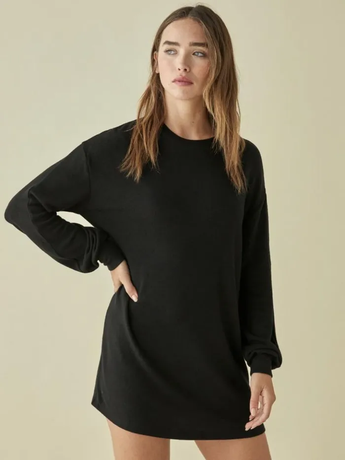 Clothing The Reformation Radlee Knit Dress Black