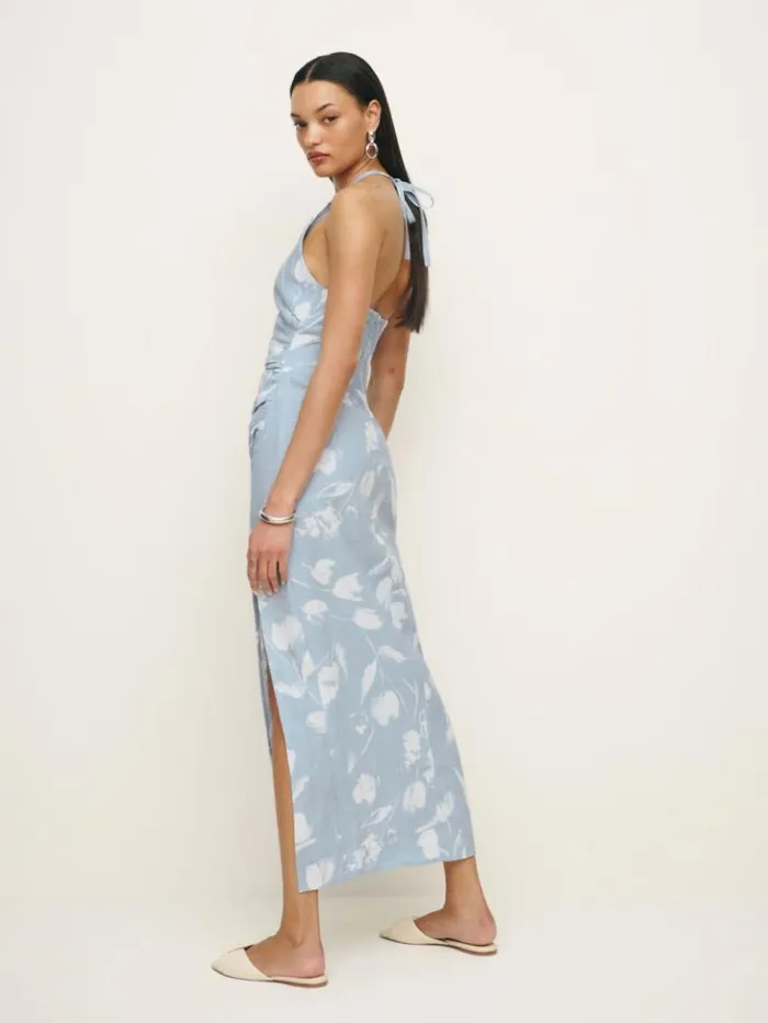 Clothing The Reformation Sadey Linen Dress Clarity
