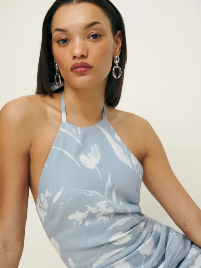 Clothing The Reformation Sadey Linen Dress Clarity