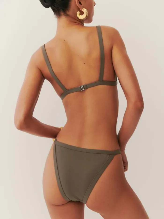 Clothing The Reformation Sunkiss Bikini Top Morel