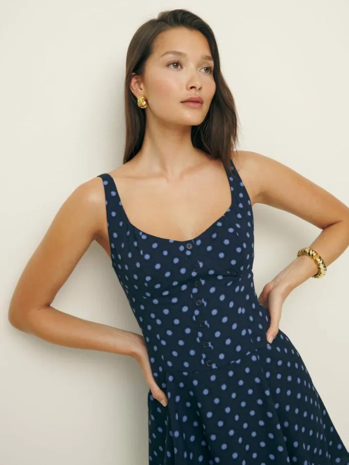 Clothing The Reformation Valencio Dress Palo