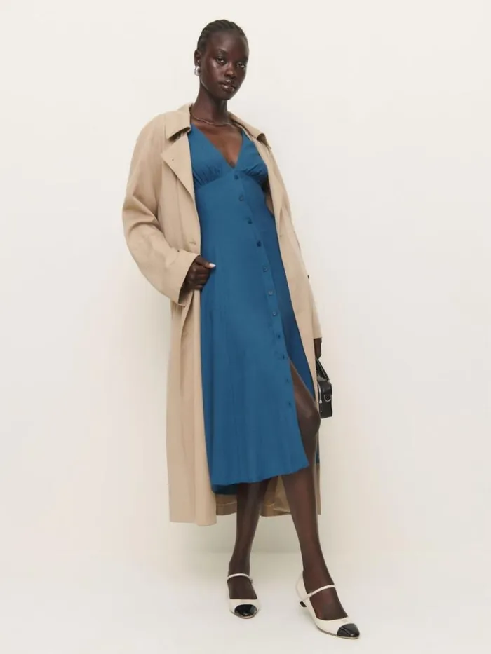Clothing The Reformation Wilda Dress Azul