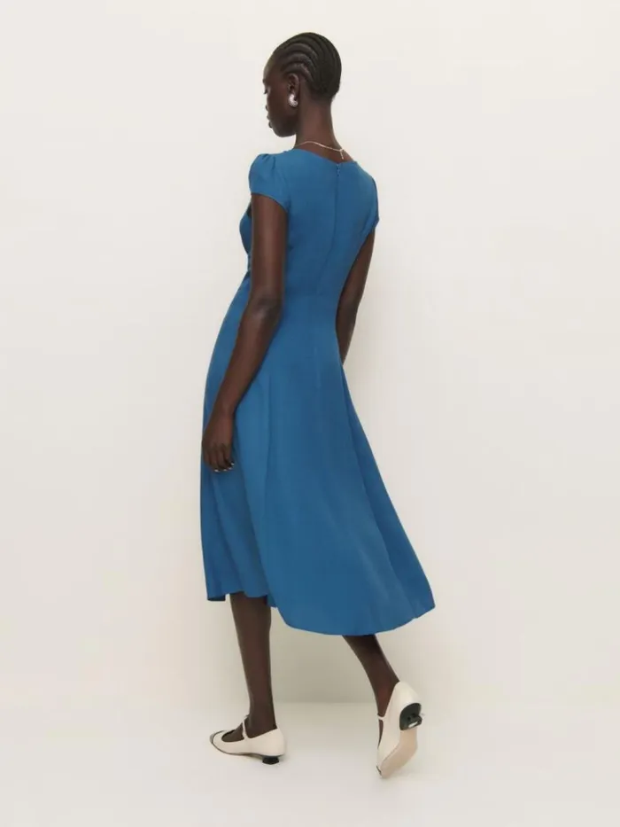 Clothing The Reformation Wilda Dress Azul