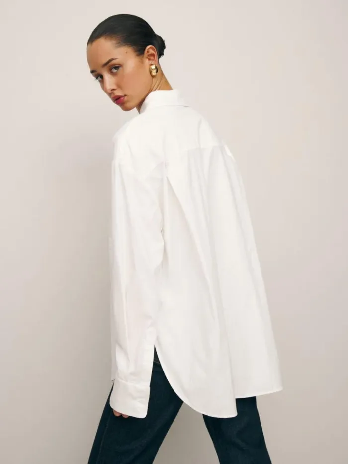 Clothing The Reformation Will Oversized Shirt White