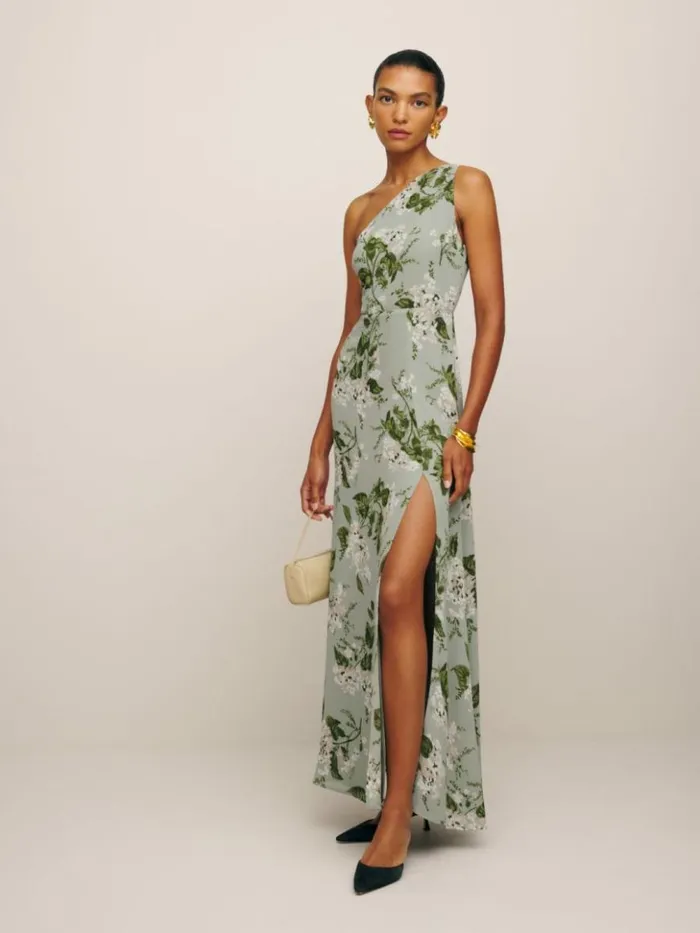 ClothingWeddings The Reformation Evelyn Dress Tea Garden