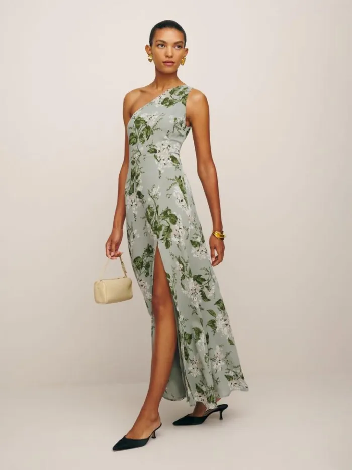 ClothingWeddings The Reformation Evelyn Dress Tea Garden
