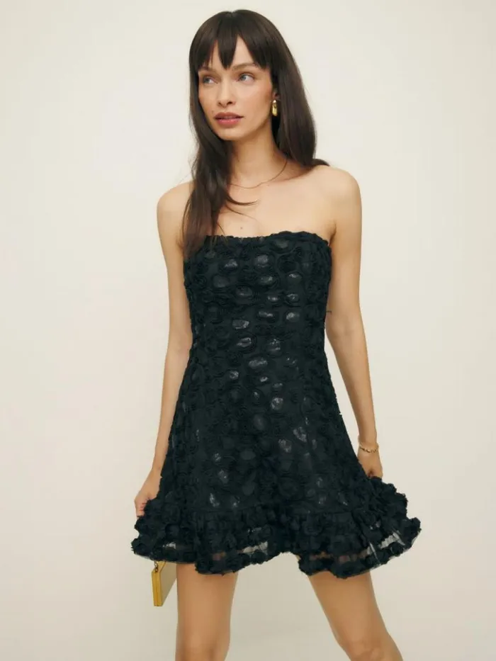 ClothingWeddings The Reformation Nita Dress Black