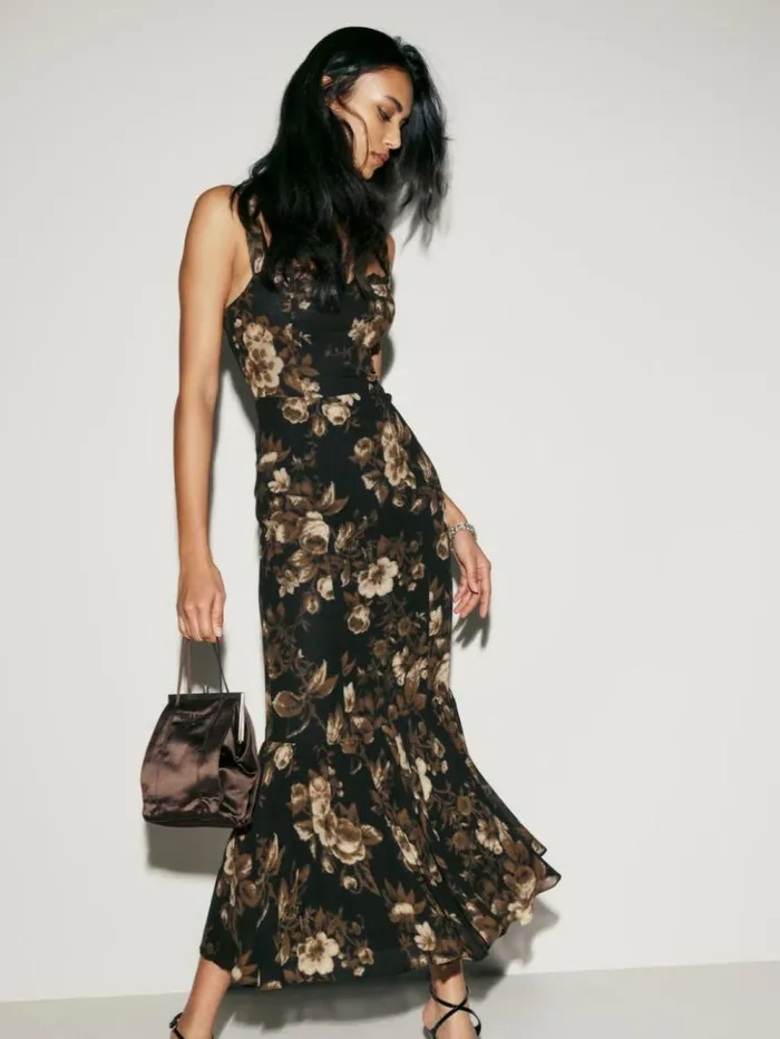 ClothingWeddings The Reformation Petites Irisa Dress Grand Dame
