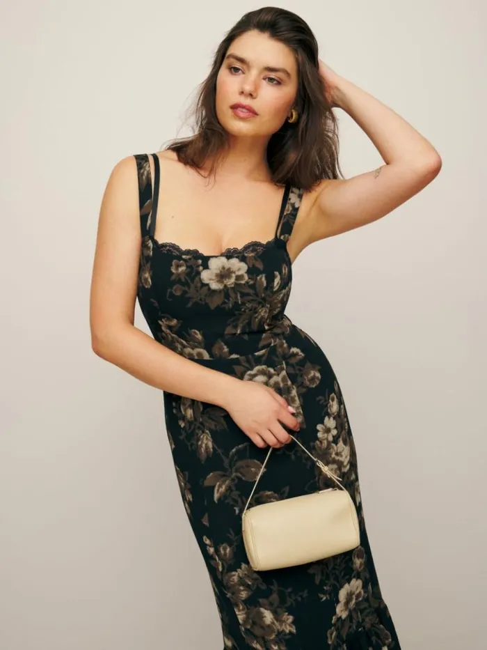 ClothingWeddings The Reformation Petites Irisa Dress Grand Dame