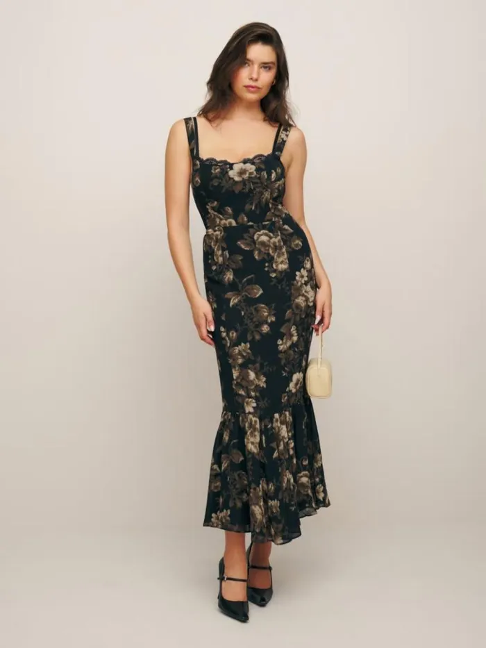 ClothingWeddings The Reformation Petites Irisa Dress Grand Dame