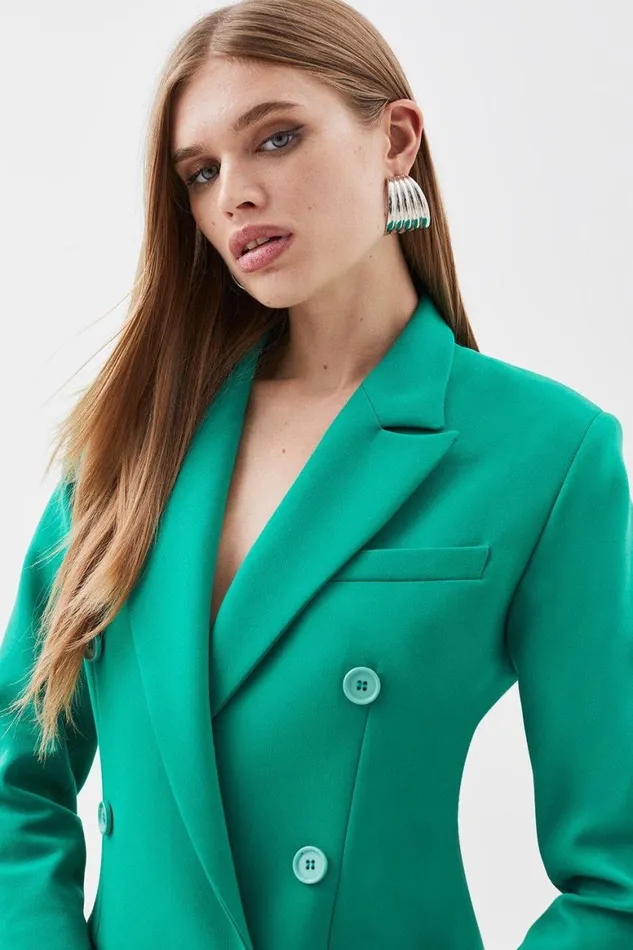 CoOrds Women Karen Millen Clean Tailored Set Green
