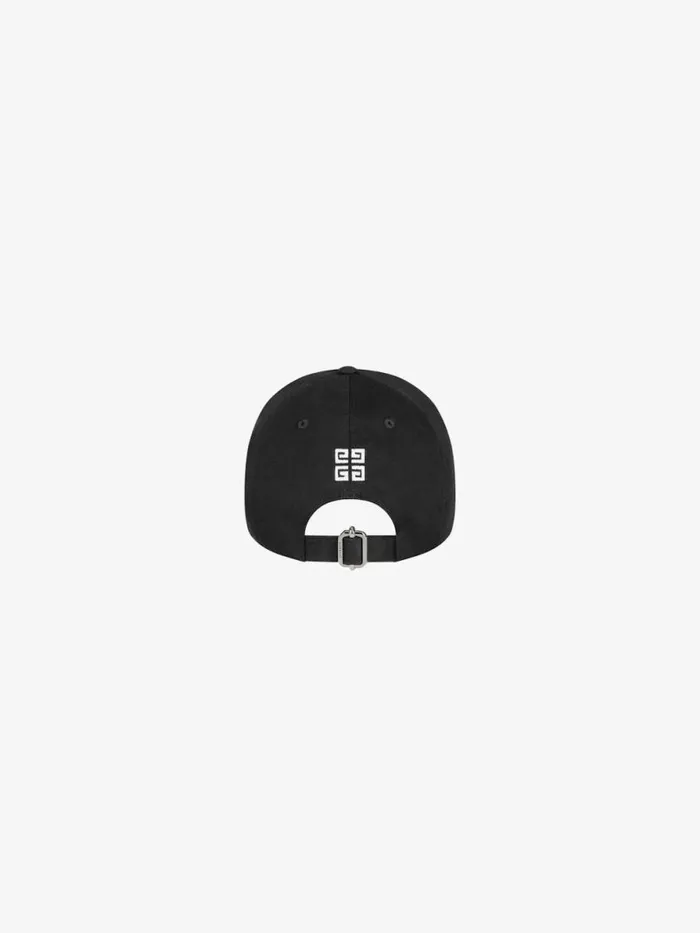 College Embroidered Cap In Cotton Black Men Givenchy Beanies and Caps