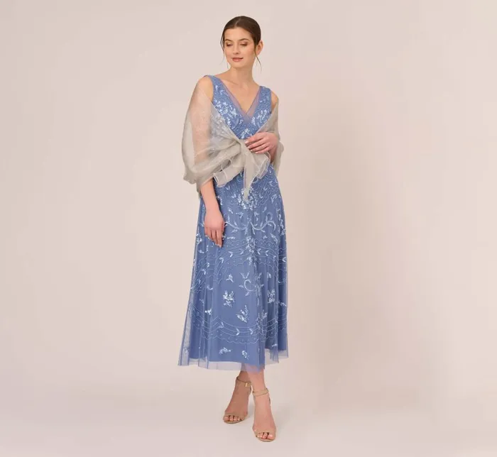 Cover Ups Womens Adrianna Papell Metallic Sheer Wrap In Silver