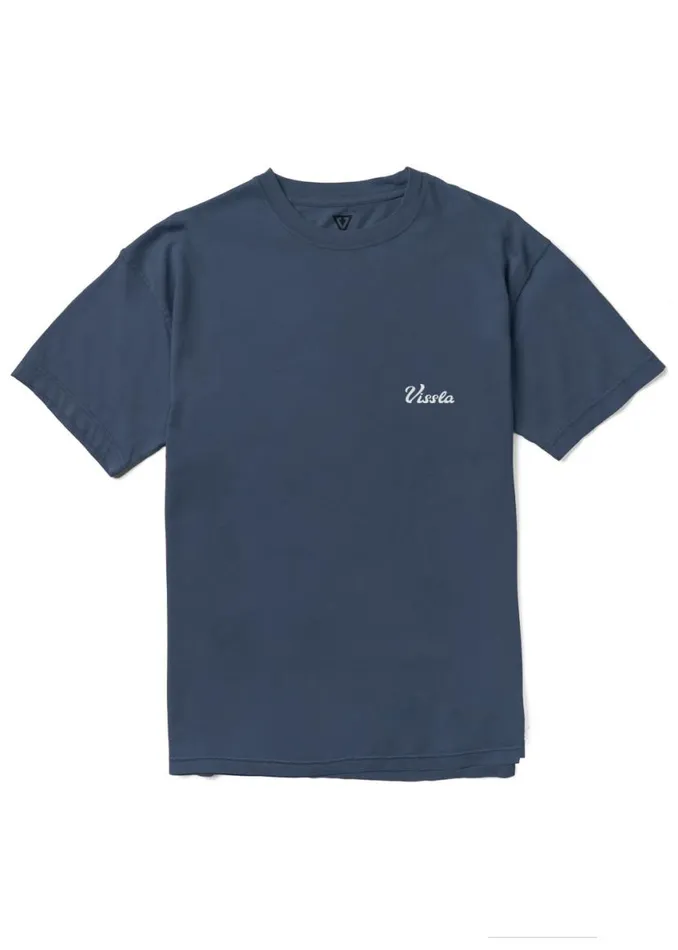 Craftsmen Organic Tee Dark Denim Men Vissla Tees