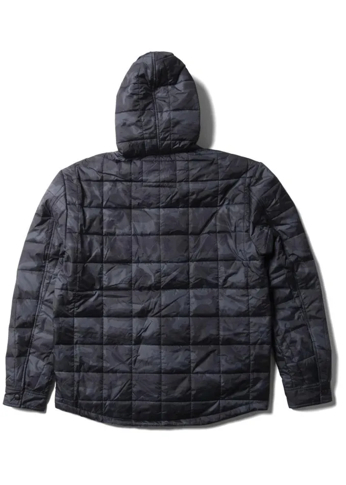 Cronkite Ii Eco Hooded Jacket Black Camo Men Vissla Jackets