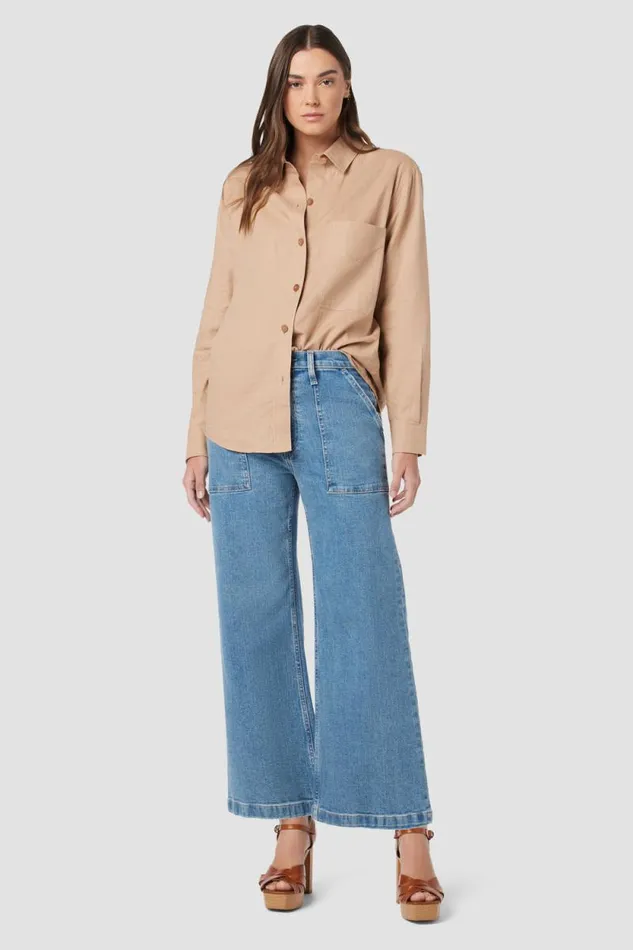 Cropped Women Hudson Jeans Jodie HighRise Wide Leg Crop Jean West Lake Cropped Women Hudson Jeans Jodie HighRise Wide Leg Crop Jean West Lake