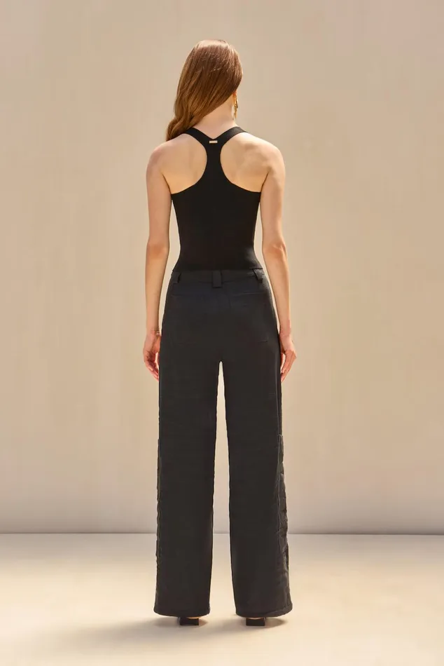 Cult Gaia Crawford Knit Top Black Women Knits