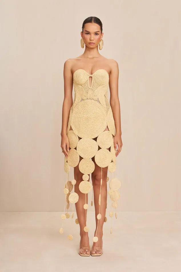 Cult Gaia Feliz Gown Natural Women Dresses