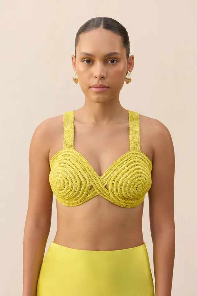 Cult Gaia Gabi Crochet Top Tahdig Women Knits