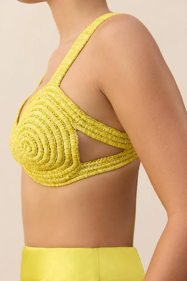 Cult Gaia Gabi Crochet Top Tahdig Women Knits Cult Gaia Gabi Crochet Top Tahdig Women Knits