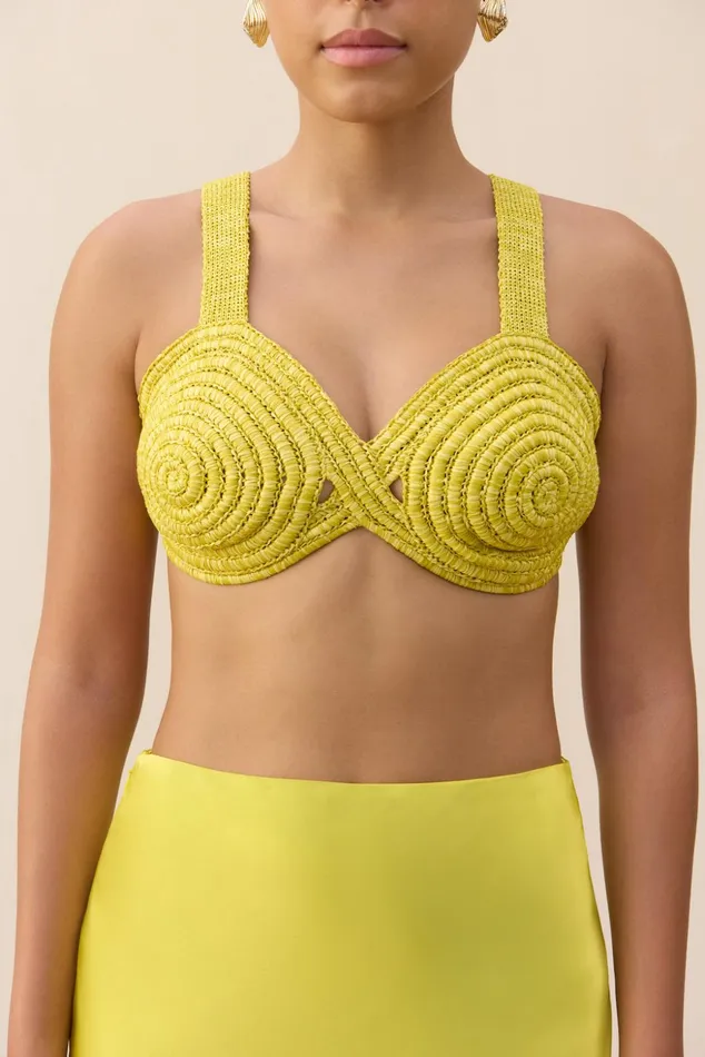 Cult Gaia Gabi Crochet Top Tahdig Women Knits Cult Gaia Gabi Crochet Top Tahdig Women Knits