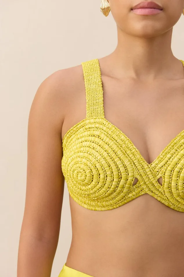 Cult Gaia Gabi Crochet Top Tahdig Women Knits Cult Gaia Gabi Crochet Top Tahdig Women Knits