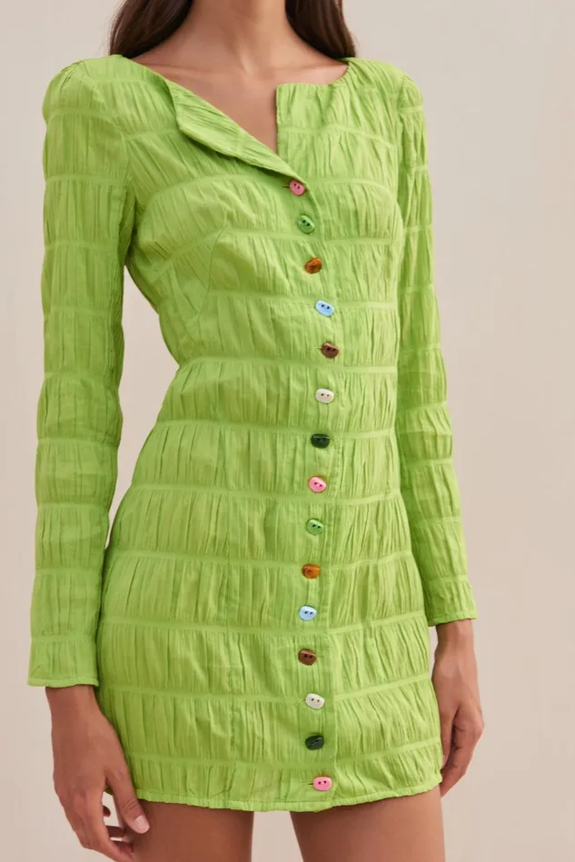 Cult Gaia Lafina Dress Lime Women Dresses Cult Gaia Lafina Dress Lime Women Dresses