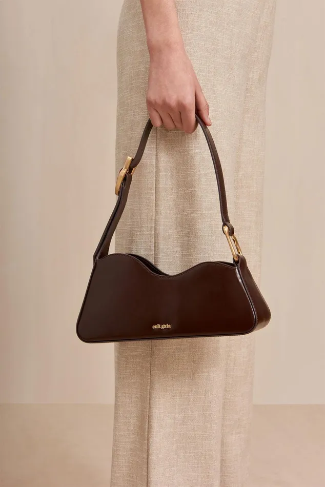 Cult Gaia Malvi Shoulder Bag Espresso Women Shoulder Bags