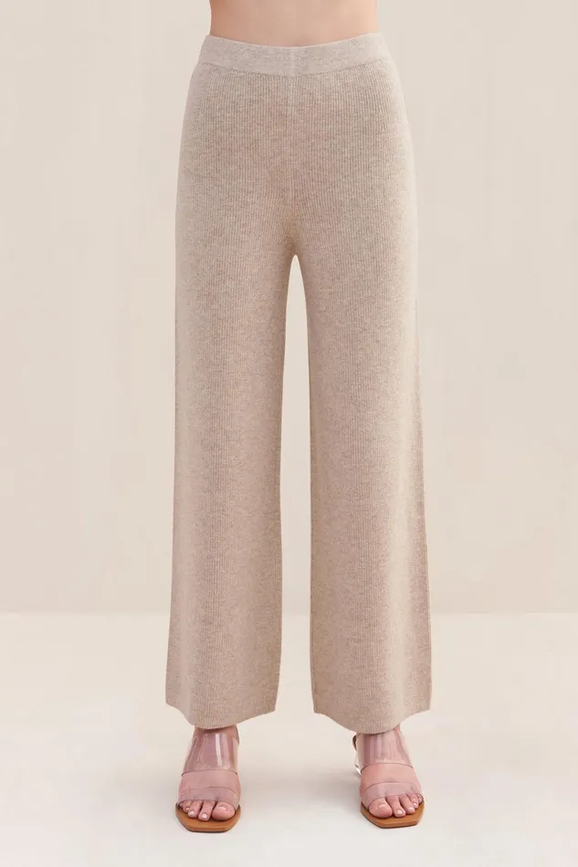 Cult Gaia Piper Knit Pant Millet Women Knits