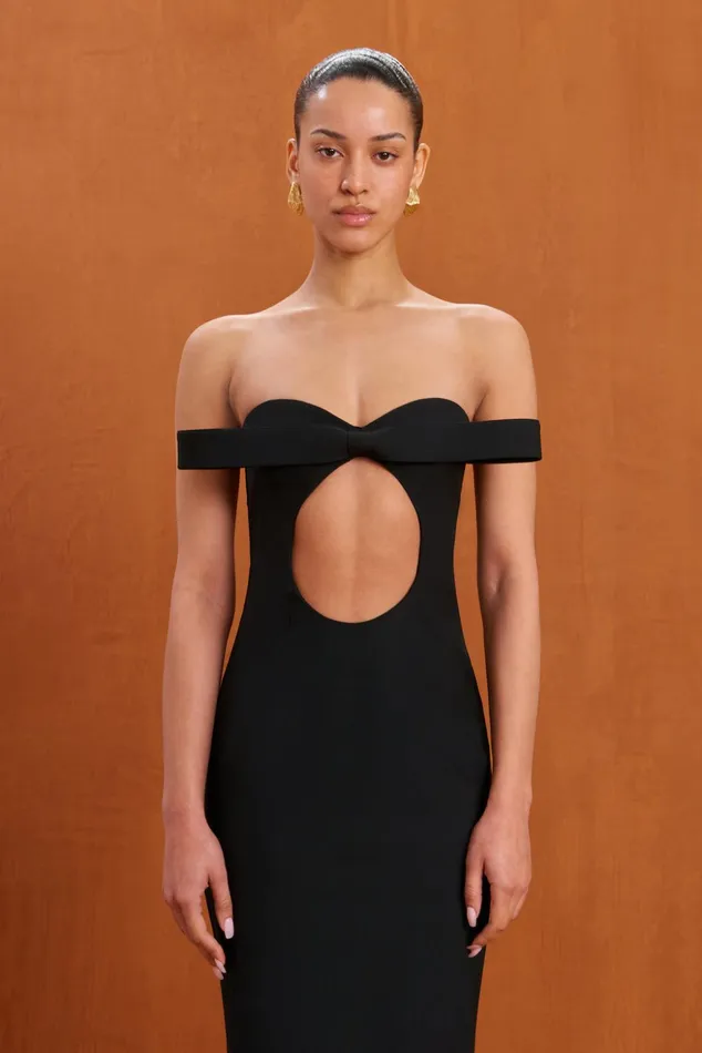 Cult Gaia Rune Gown Black Women Dresses