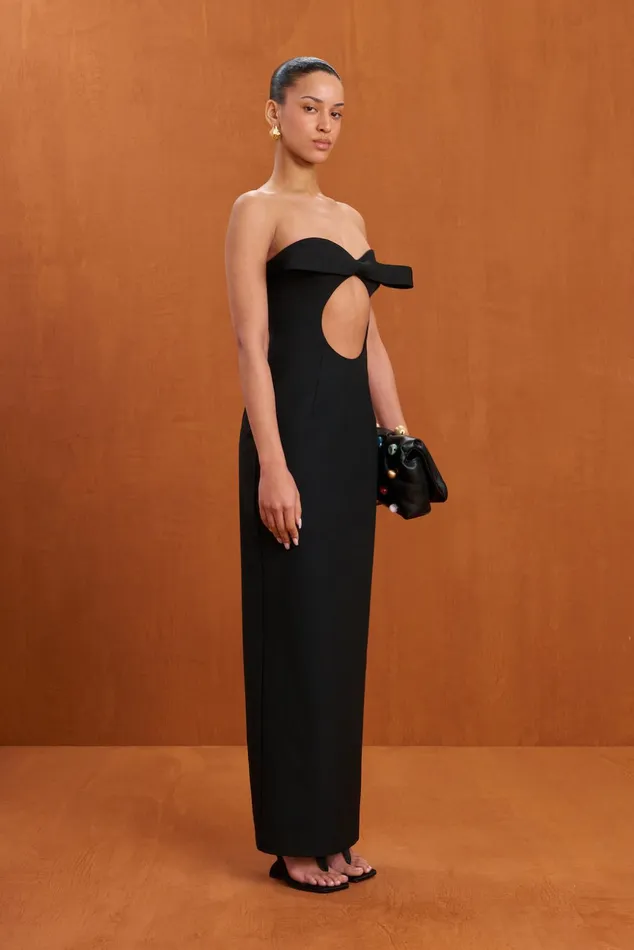 Cult Gaia Rune Gown Black Women Dresses
