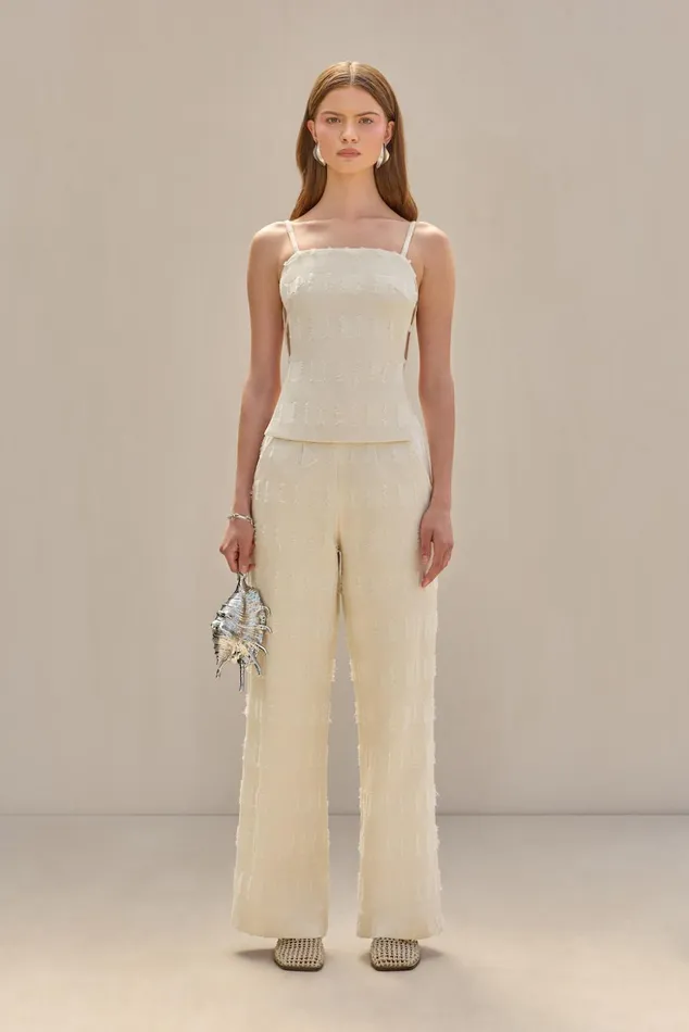 Cult Gaia Simone Top Off White Women Tops