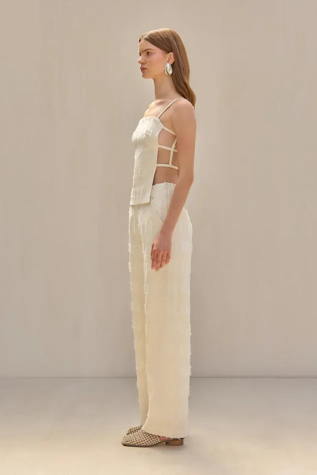 Cult Gaia Simone Top Off White Women Tops