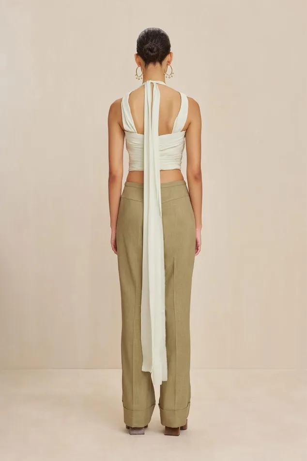 Cult Gaia Taija Top Honeydew Women Tops