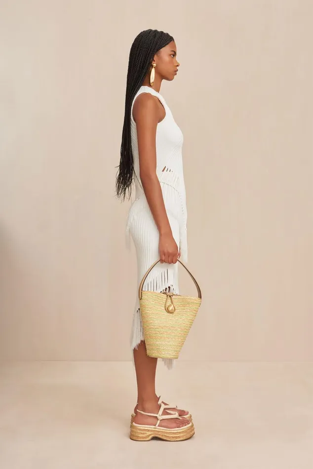 Cult Gaia Trista Knit Top Off White Women Knits