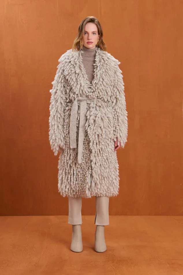 Cult Gaia Zendaya Knit Cardigan Fog Women Outerwear