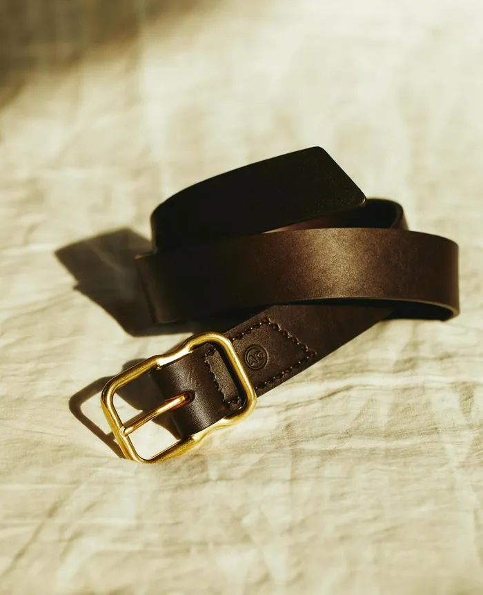 Danny Belt Dark Brownbrass Men AG Jeans Belts