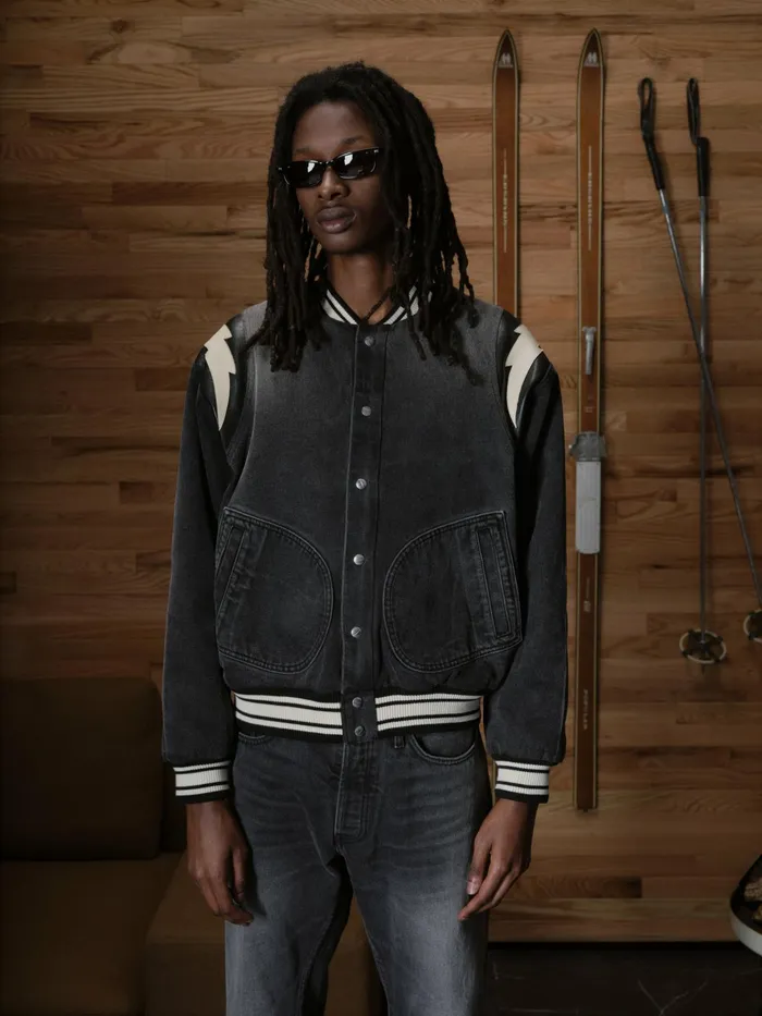 DENIM LIGHTING BOMBER Men Rhude Denim