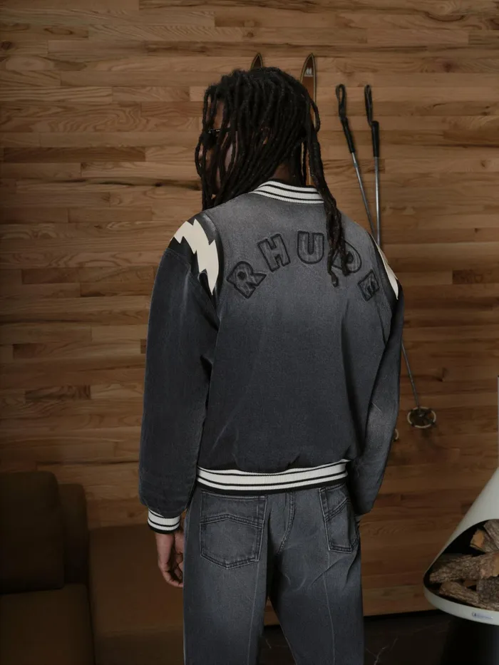 DENIM LIGHTING BOMBER Men Rhude Denim