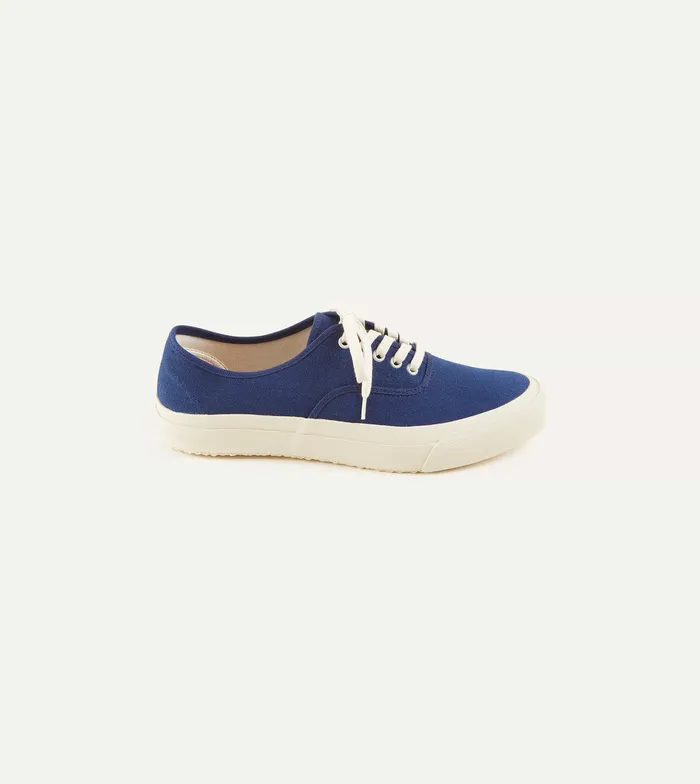 Drake039s Doek Indigo Canvas Oxford Trainers Men Trainers