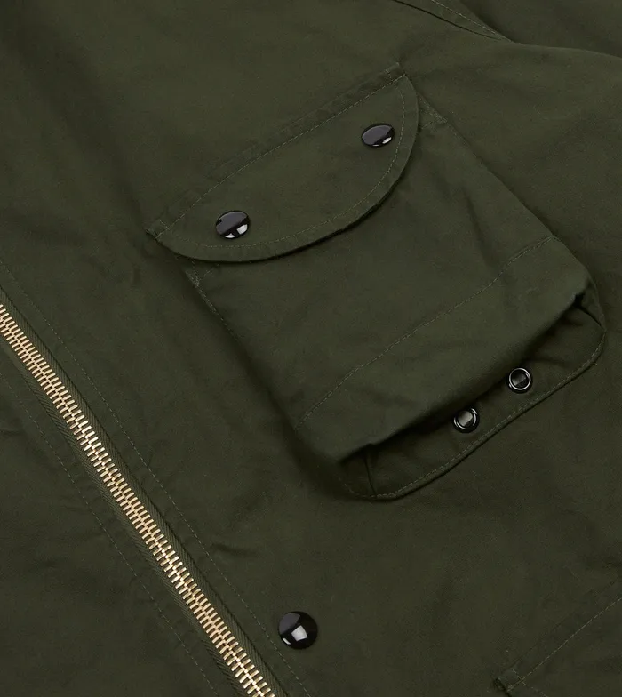Drake039s Green Waxed Lightweight Coverall Jacket Men Coats and Jackets