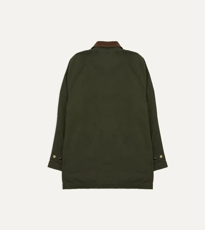 Drake039s Green Waxed Lightweight Coverall Jacket Men Coats and Jackets
