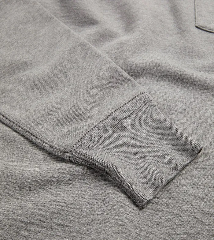 Drake039s Grey Cotton LongSleeve Hiking Sweatshirt Men Polos and Sweatshirts
