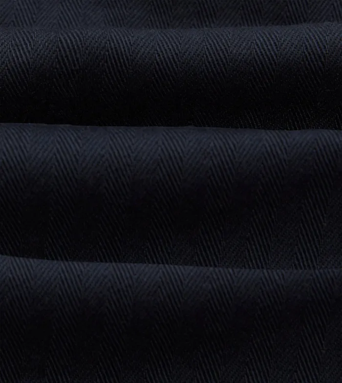Drake039s Navy Herringbone Cotton Fatigue Shorts Men Shorts