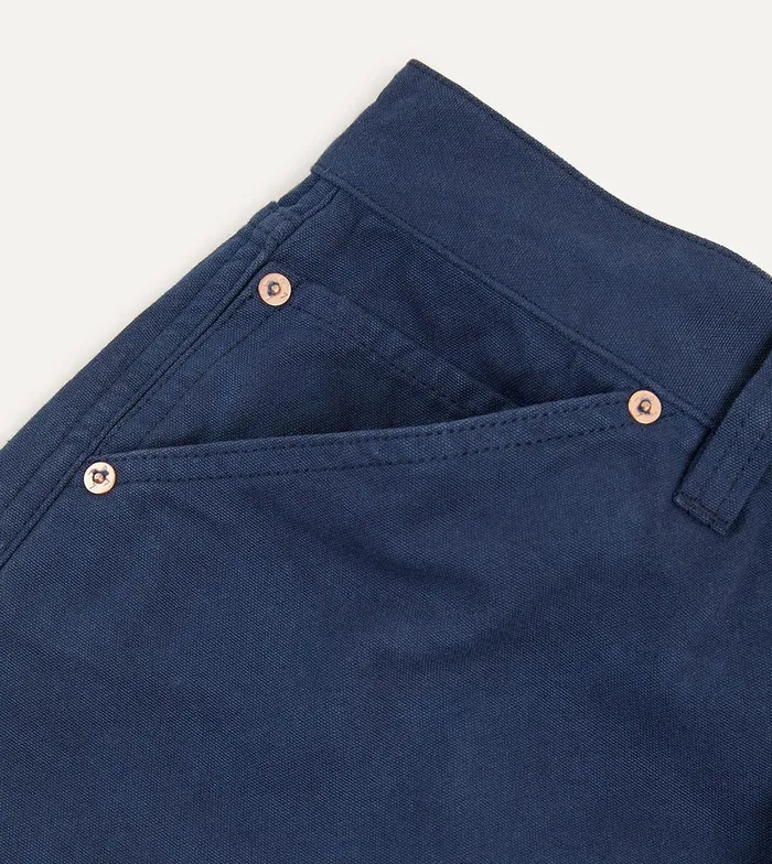 Drake039s Navy Lightweight Cotton Canvas FivePocket Jeans Men Trousers Drake039s Navy Lightweight Cotton Canvas FivePocket Jeans Men Trousers