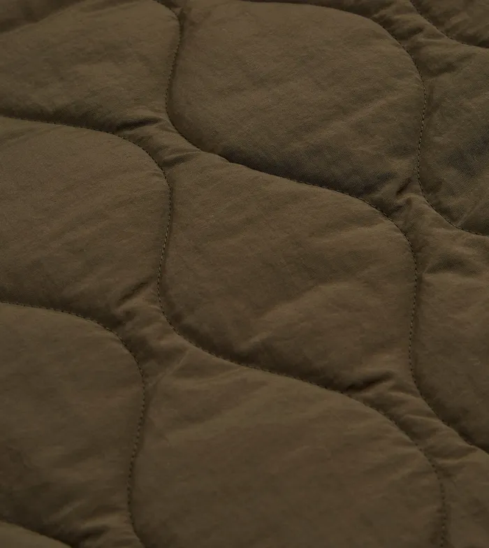 Drake039s Olive Quilted Nylon Zip Vest Men Coats and Jackets