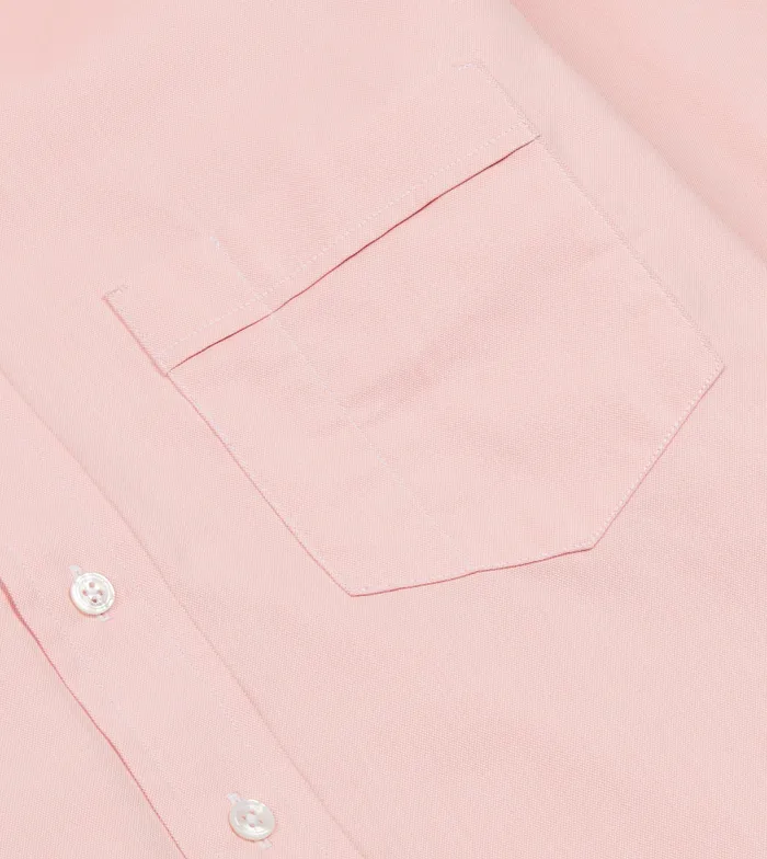 Drake039s Pink Pinpoint Oxford Cotton Cloth ButtonDown Shirt Men Formal Shirts