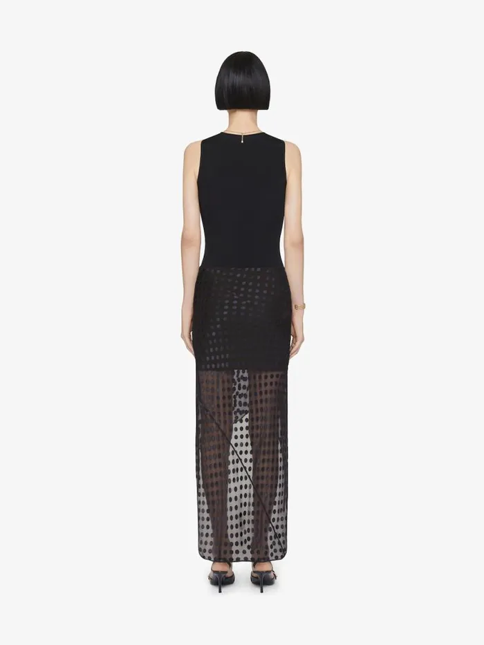 Draped Dress In Jersey And Polka Dots Dvor Satin Black Women Givenchy Dresses