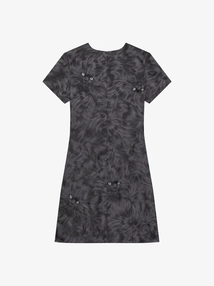 Dress In Cat Jacquard Charcoal Women Givenchy Dresses
